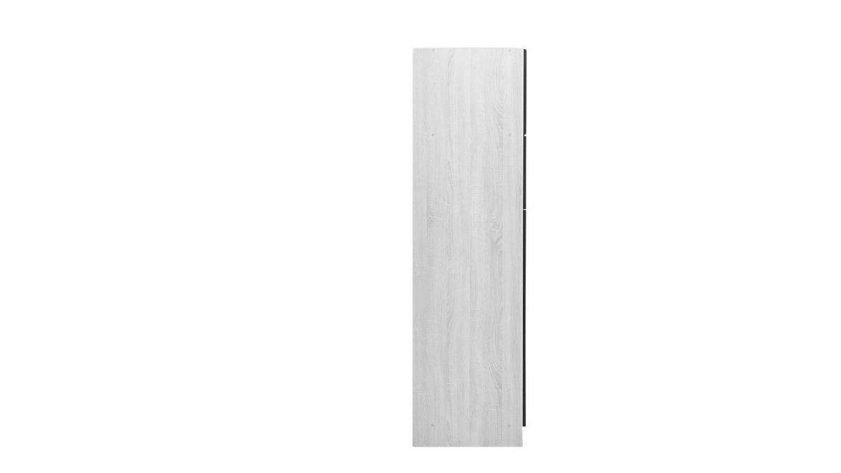 Küchenblock ECONOMY m. Geräten ca. 310 cm Schwarz/Eiche - Eichefarben/Schwarz, Basics, Holzwerkstoff (310cm) - Respekta