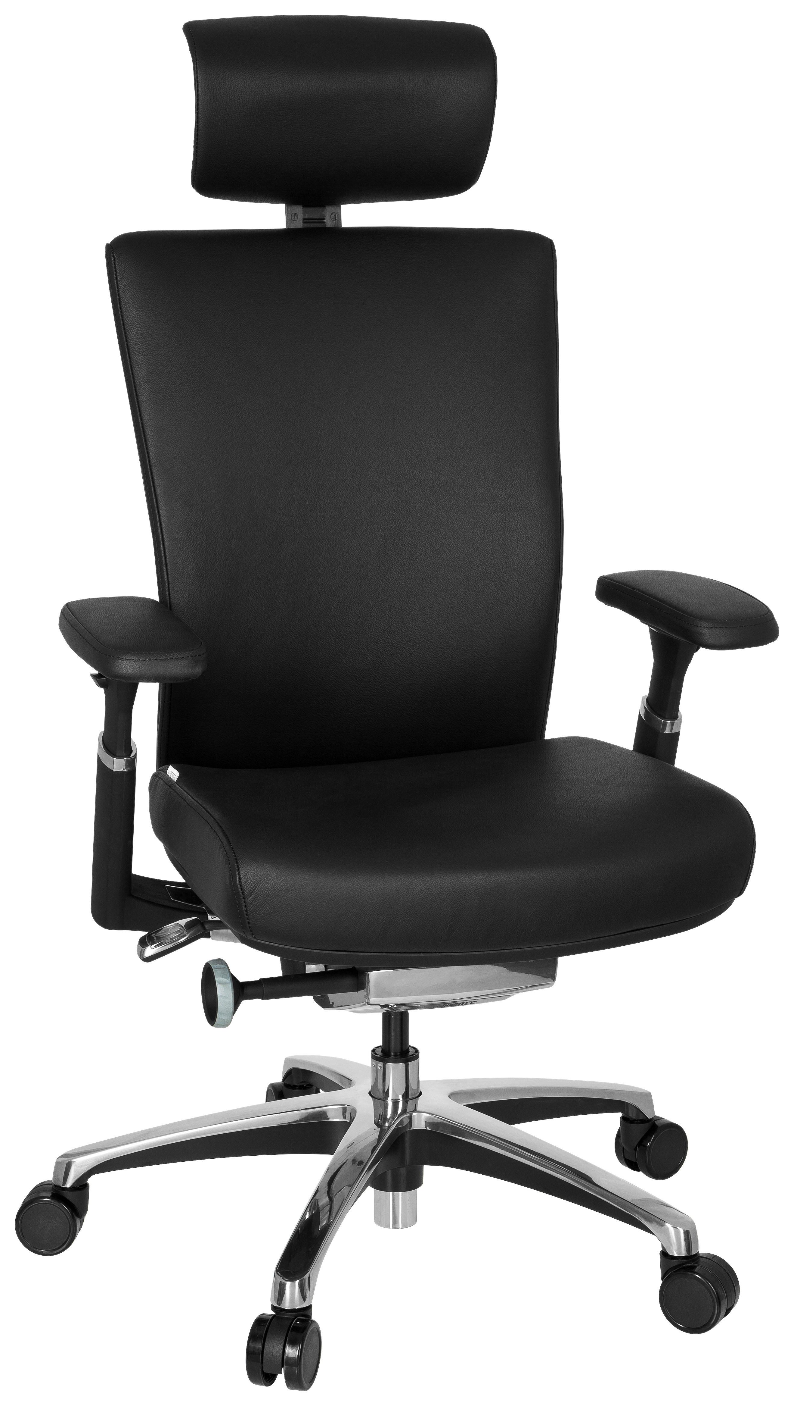 Pisarniški Stol Nova, Črna - barve kroma/črna, Moderno, kovina/umetna masa (57/106/52cm) - MID.YOU