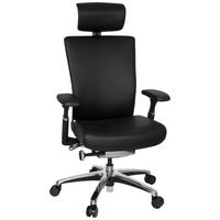 Pisarniški Stol Nova, Črna - barve kroma/črna, Moderno, kovina/umetna masa (57/106/52cm) - MID.YOU