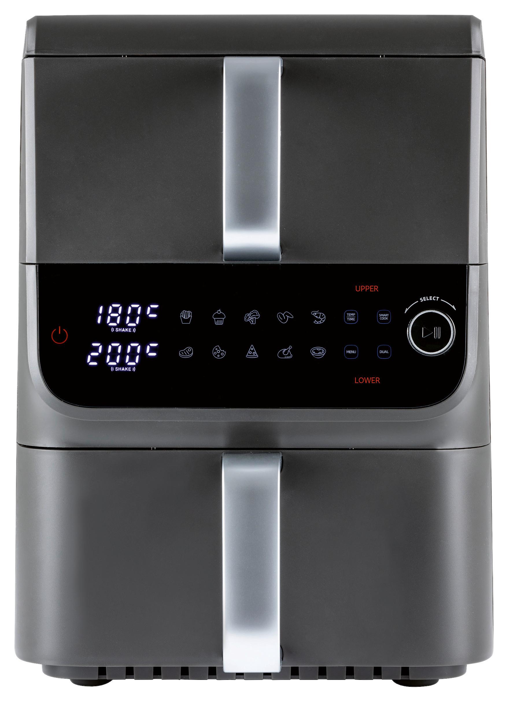 Heißluftfritteuse Gourmetmaxx Schwarz - Anthrazit, MODERN, Kunststoff/Metall (43/28,4/40cm)
