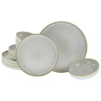 Jedilni Servis Vintage Offwhite, 12-Delni - sivobela, Basics, keramika - Creatable