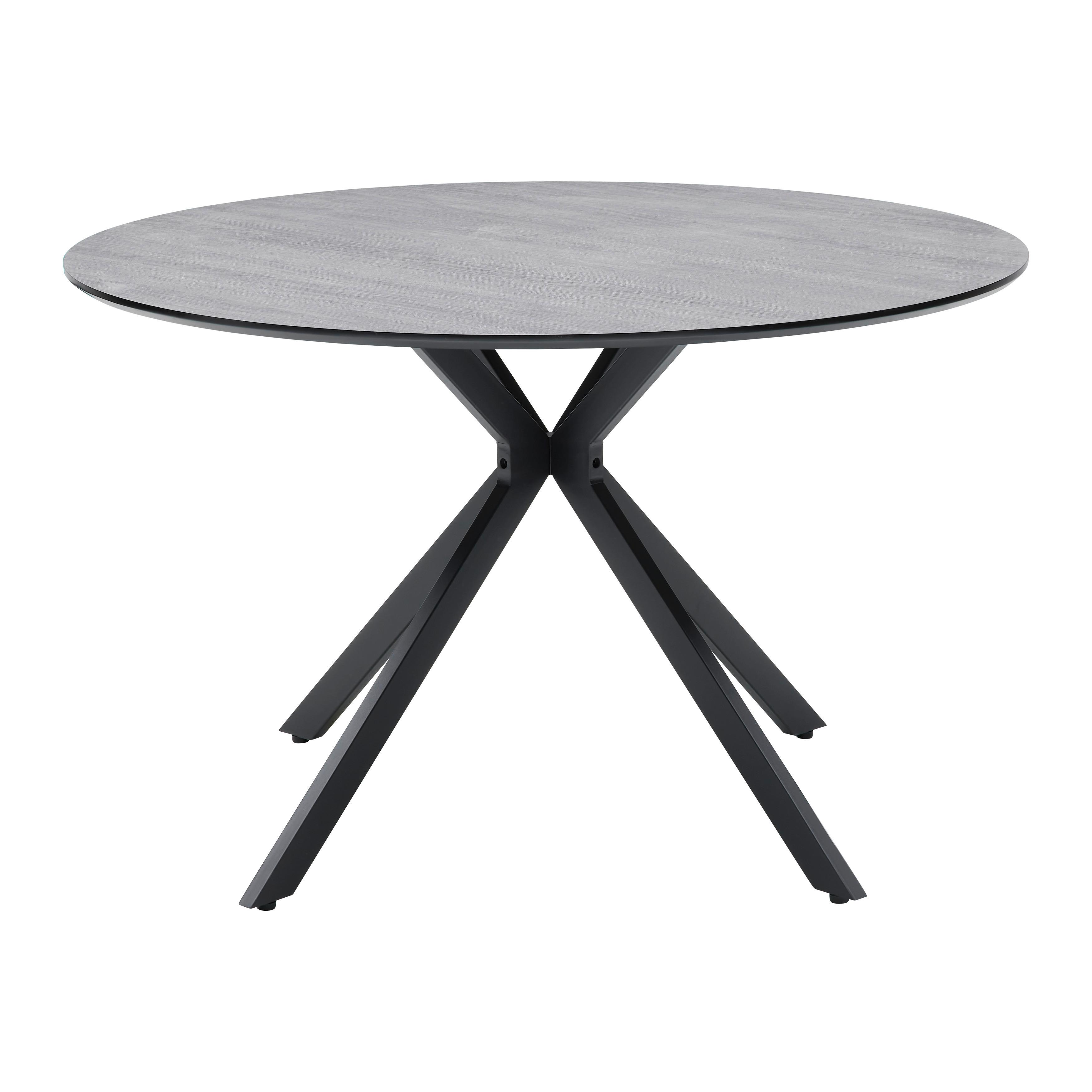 MATBORD LUCA - grå/svart, Design, metall/trämaterial (120/75cm) - Mömax