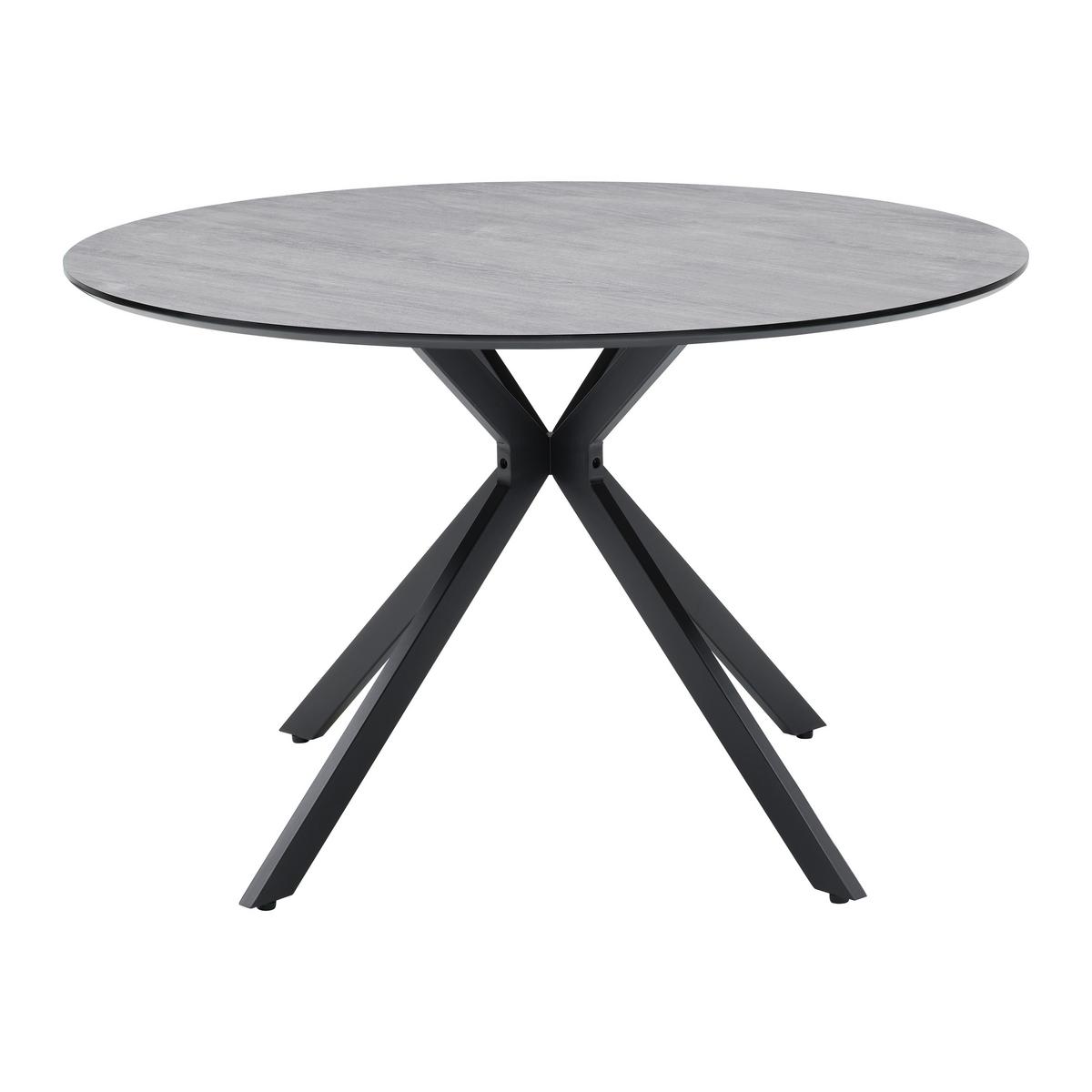 Stol Za Blagovaonica Luca -Top- - siva/crna, Design, drvni materijal/metal (120/75cm) - Mömax