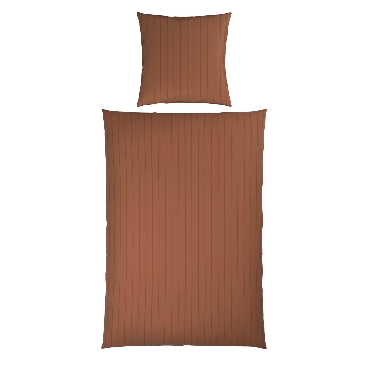 Bettwäsche Dobby Streif Mokka ca. 135x200cm - Mokka, Textil (200/135cm) - Mömax