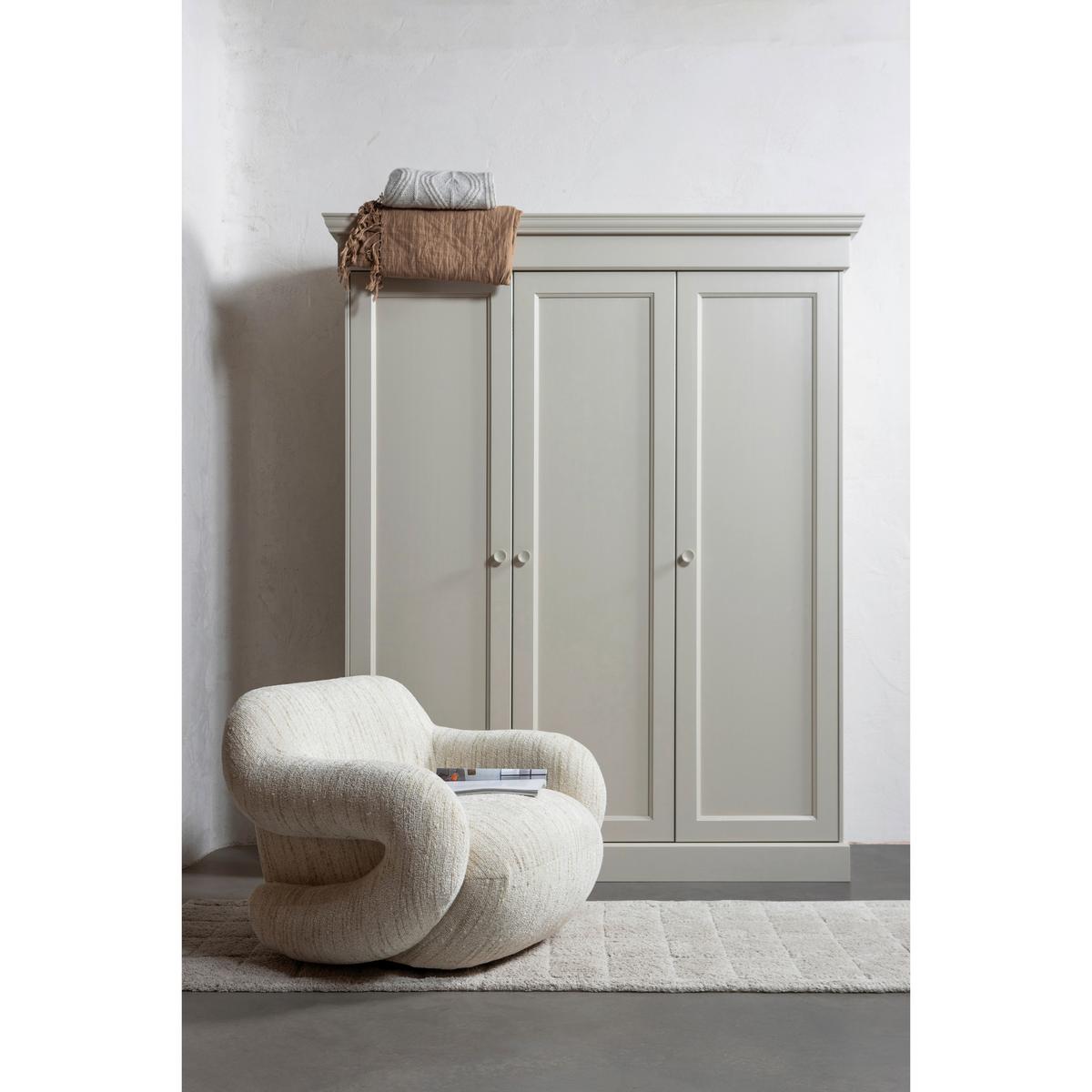 Drehtürenschrank Olivia Grau - Grau, Basics, Holz (171/212/63cm) - MID.YOU