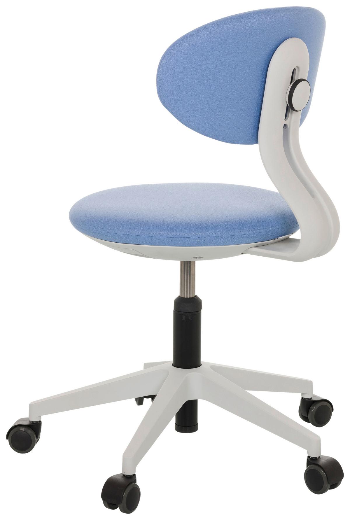 Jugenddrehstuhl Minimovo ca.42x66-87x52cm Blau - Blau/Grau, Basics, Kunststoff/Textil (42/66-87/52cm) - MID.YOU