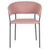 STOL MED ARMSTÖD ALICE -TOP- - svart/rosa, Modern, metall/trä (53/80/59cm) - Mömax