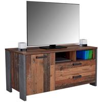 Tv-element Clif - temno siva/črna, Moderno, kovina/umetna masa (142/64/52cm) - Zandiara