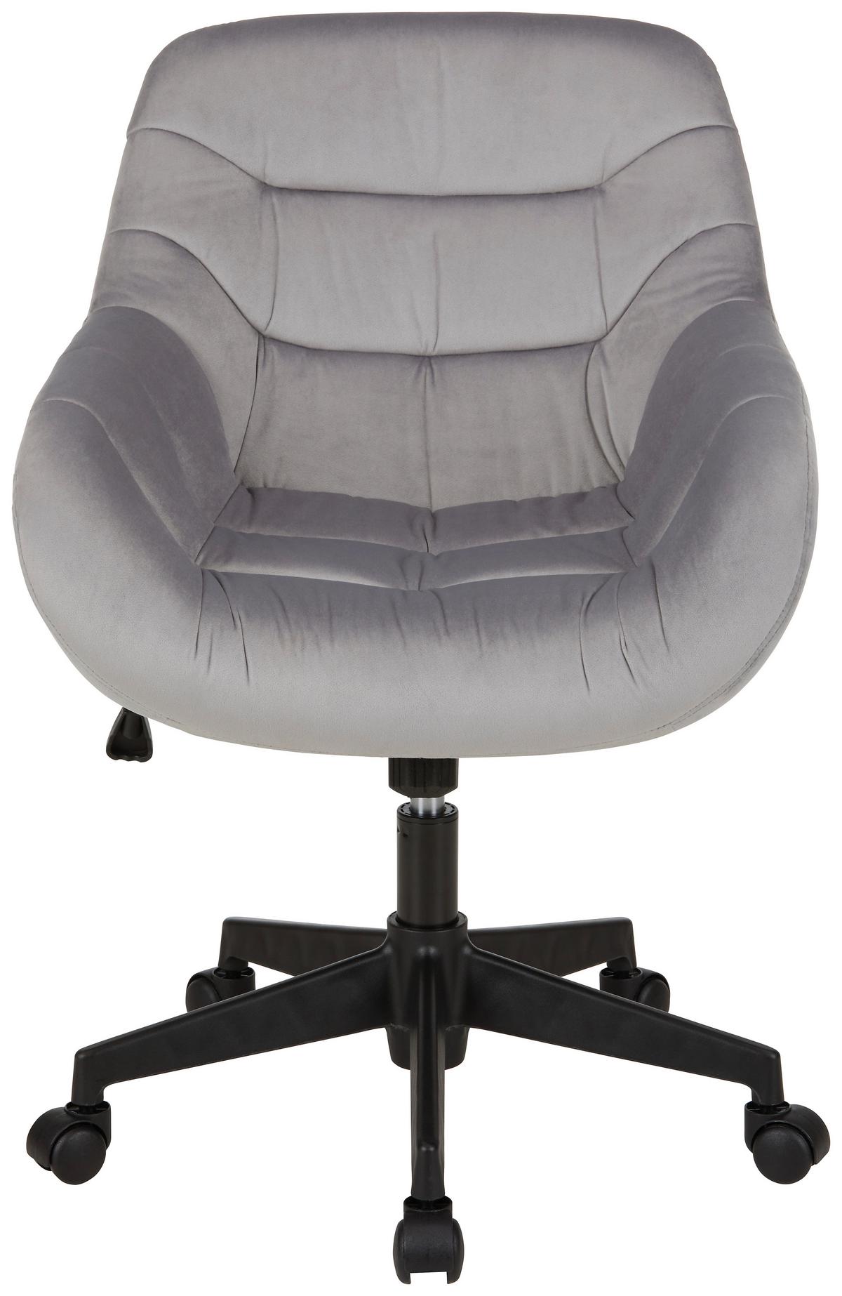 Drehstuhl in Grau - Schwarz/Grau, Modern, Holz/Kunststoff (60/91/64cm) - Mömax