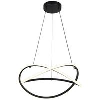 LAMPA WISZĄCA TESSA - czarny/biały, Trend, tworzywo sztuczne/metal (47/120cm) - Collet's Monde