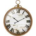WANDUHR Cherie, D: ca. 48cm - Schwarz/Braun, ROMANTIK / LANDHAUS, Glas/Metall (48cm) - MÖMAX modern living