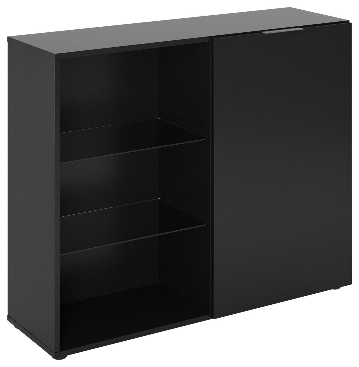 WITRYNA DARK 3 - czarny, Konventionell, materiał drewnopochodny/tworzywo sztuczne (100/81/32cm) - MID.YOU