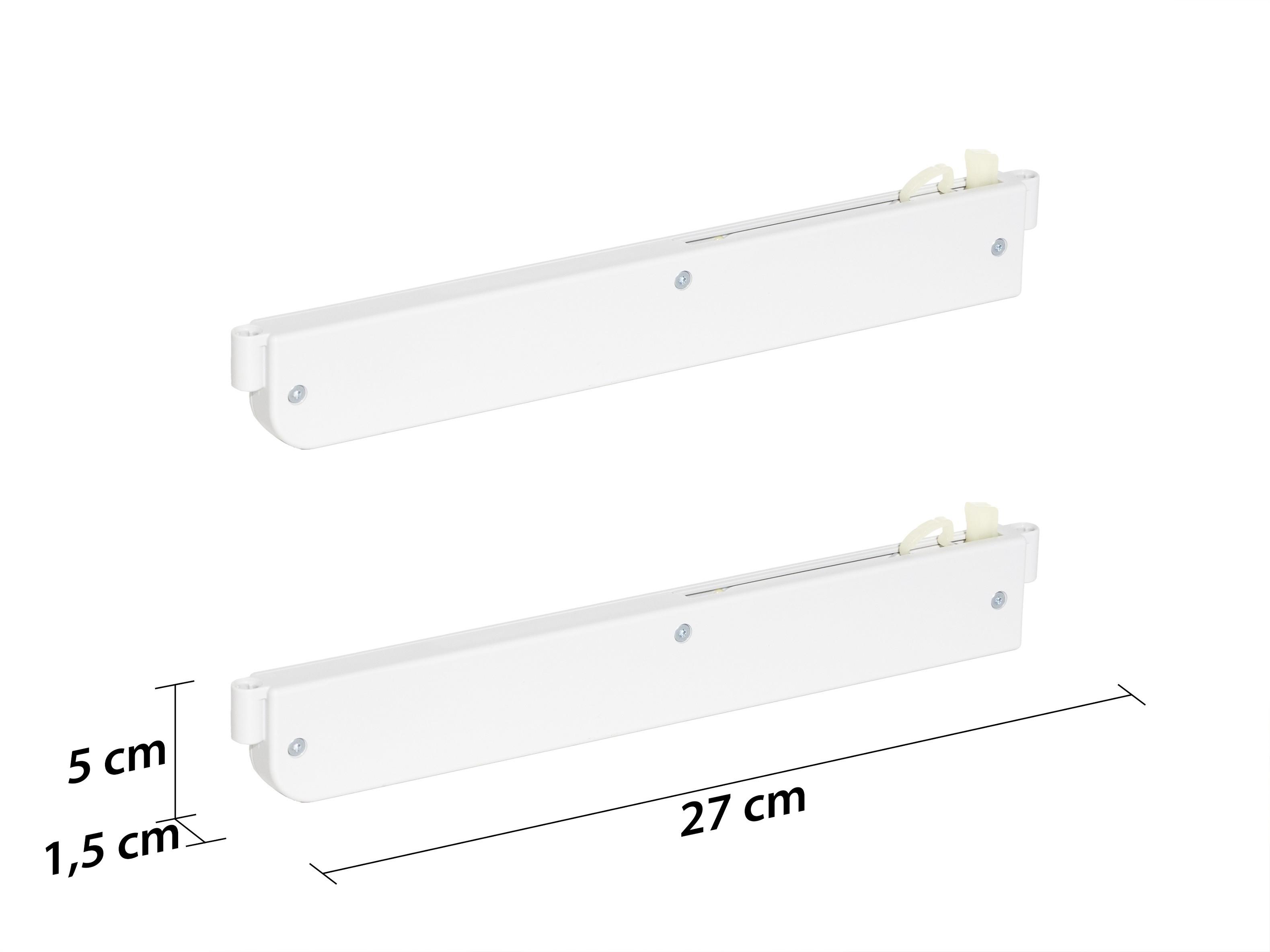 Ajtócsillapító 2db-os Szett Easy Slide - fehér, műanyag (27/5/1,5cm) - Mömax