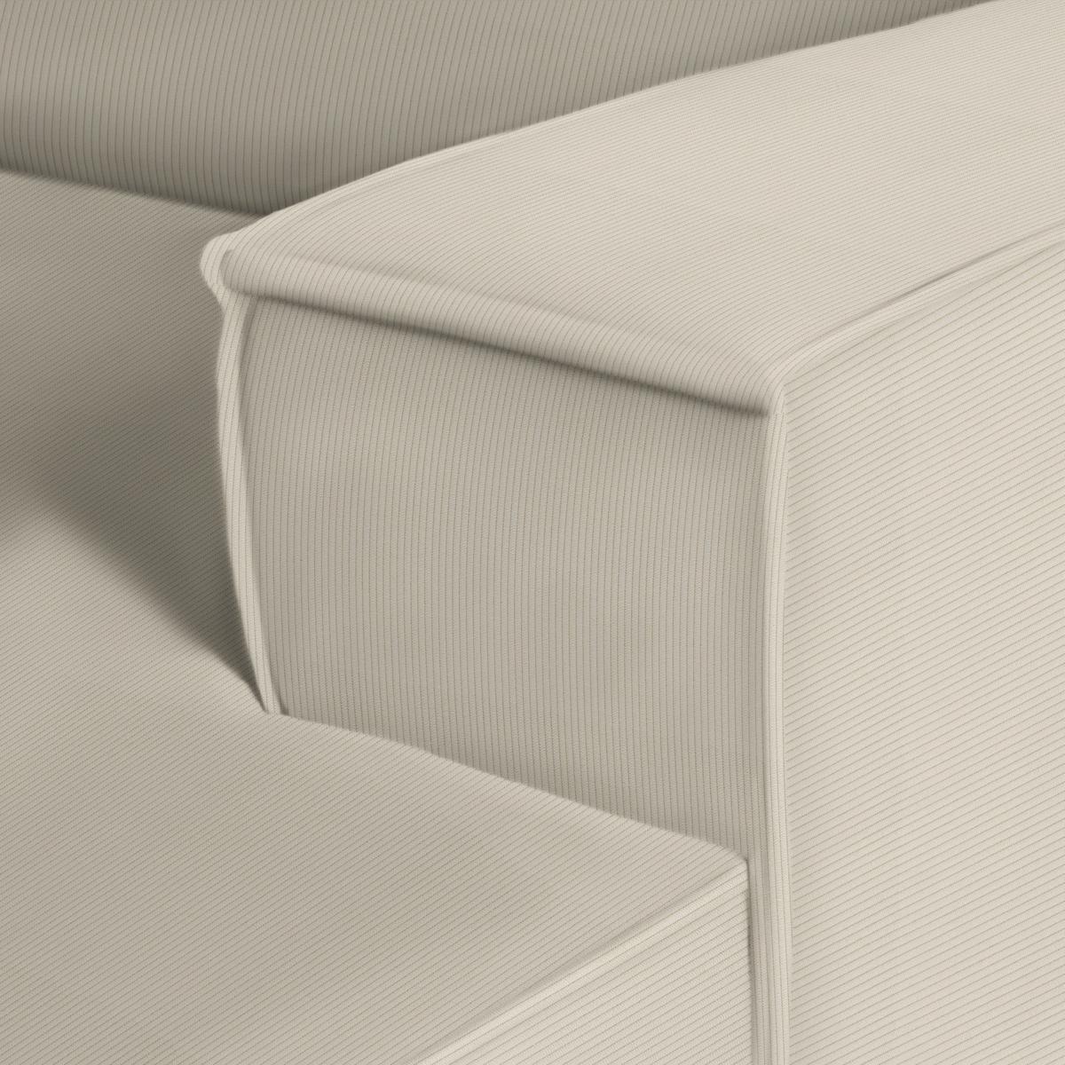 Wohnlandschaft Loft Beige - Beige/Schwarz, MODERN, Kunststoff/Textil (265/75/172cm) - Mömax