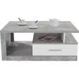 Klubska Miza Iguan - siva/bela, Moderno, leseni material (110/45/67cm) Klubska Miza Iguan - siva/bela, Moderno, leseni material (110/45/67cm)