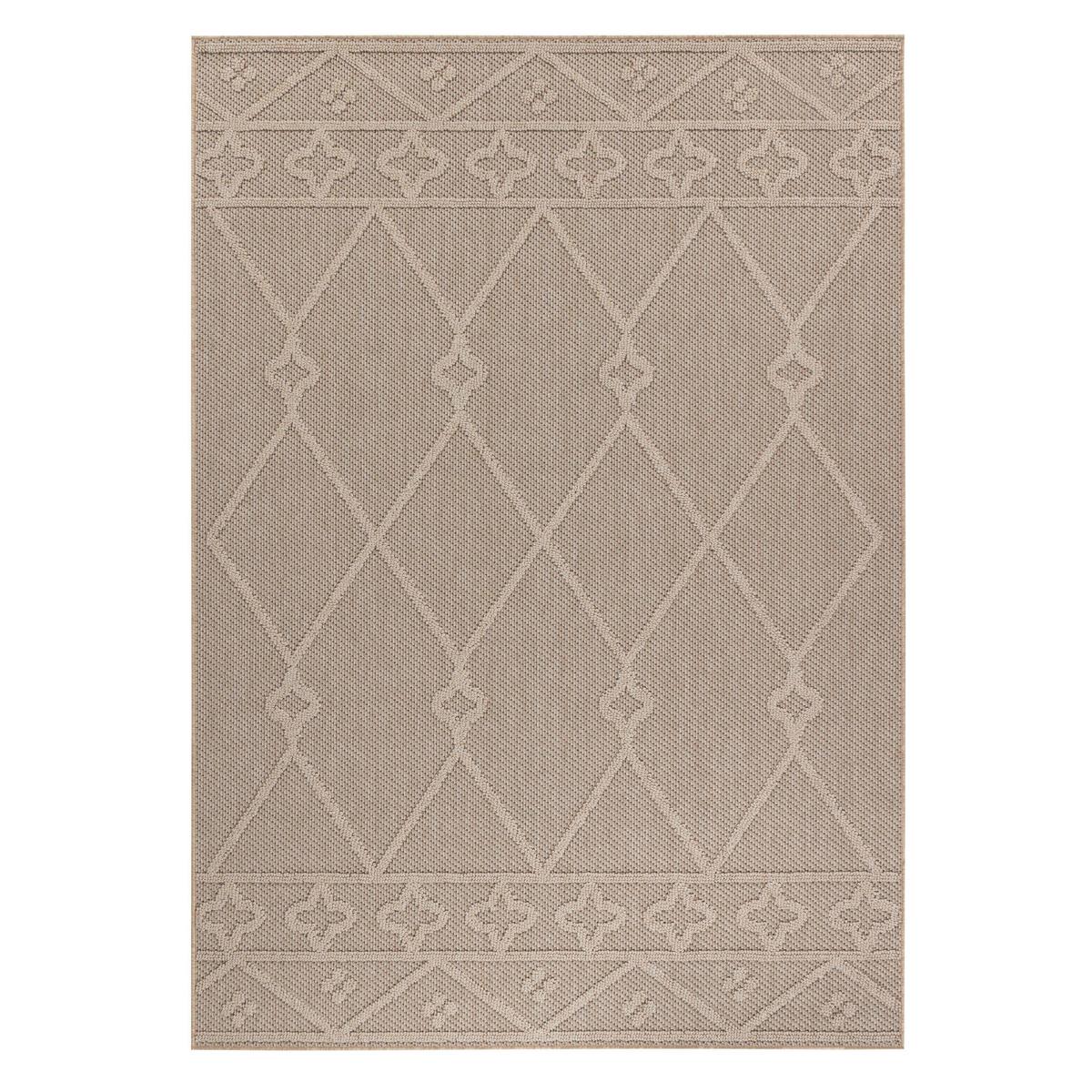 Outdoorteppich Patara Beige ca. 80x150cm - Beige, Design, Textil (80/150cm) - Novel