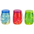 LED-Dekoleuchte Dotty inkl. Batterien - Türkis/Pink, Glas (11/15cm)