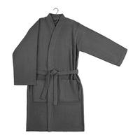 Bademantel Melanie Anthrazit L/XL - Anthrazit, Textil (L/XLnull) - Mömax