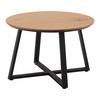 TABLE BASSE BRAVA -BASED- - couleur naturelle/noir, MODERN, matériau en bois/métal (70/45cm) - Based