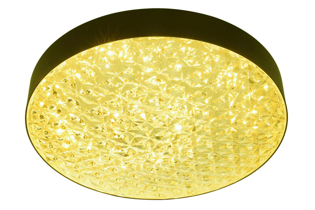 LAMPA SUFITOWA LED BRESCIA - przejrzysty/czarny, Trend, tworzywo sztuczne (50/12cm) - Novel