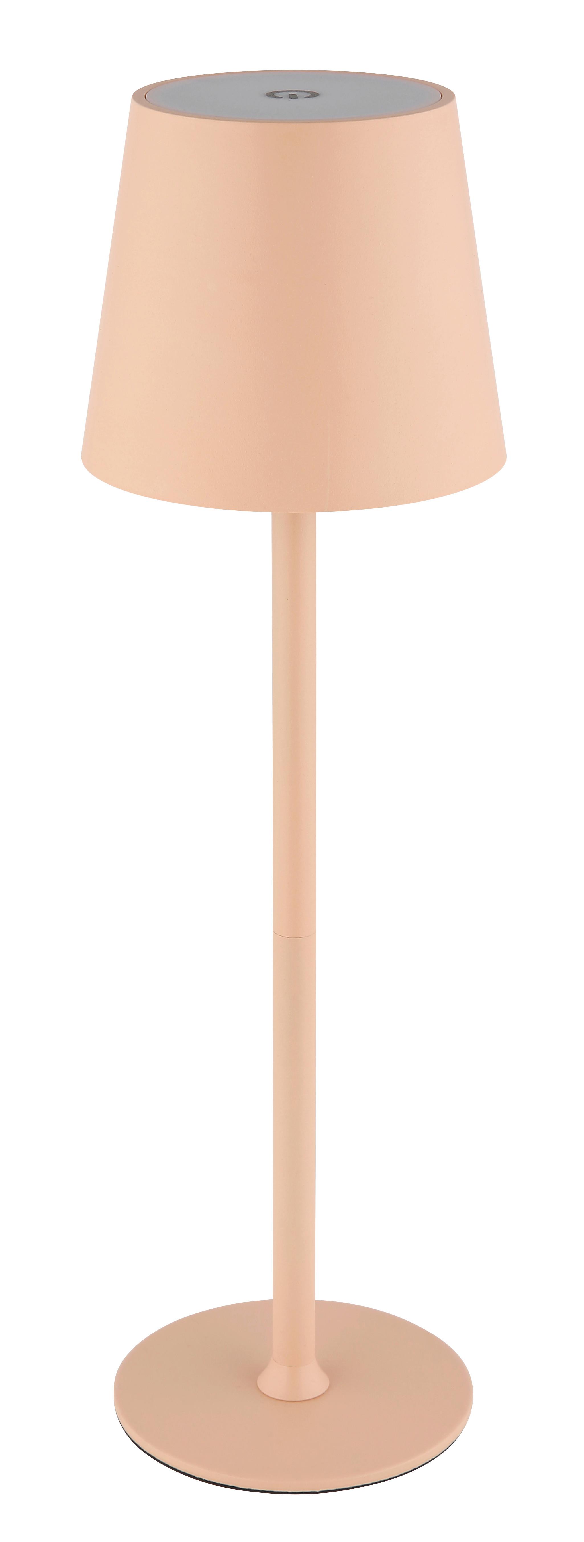 Akku-Tischleuchte Vannie Rosa/Weiß max. 3 Watt - Rosa/Weiß, Trend, Kunststoff/Metall (10,6/36cm) - Globo