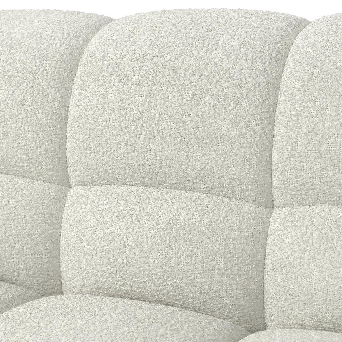 CANAPEA MARIE - alb/culoare natur, Modern, lemn/textil (230/88/77cm) - Bessagi Home