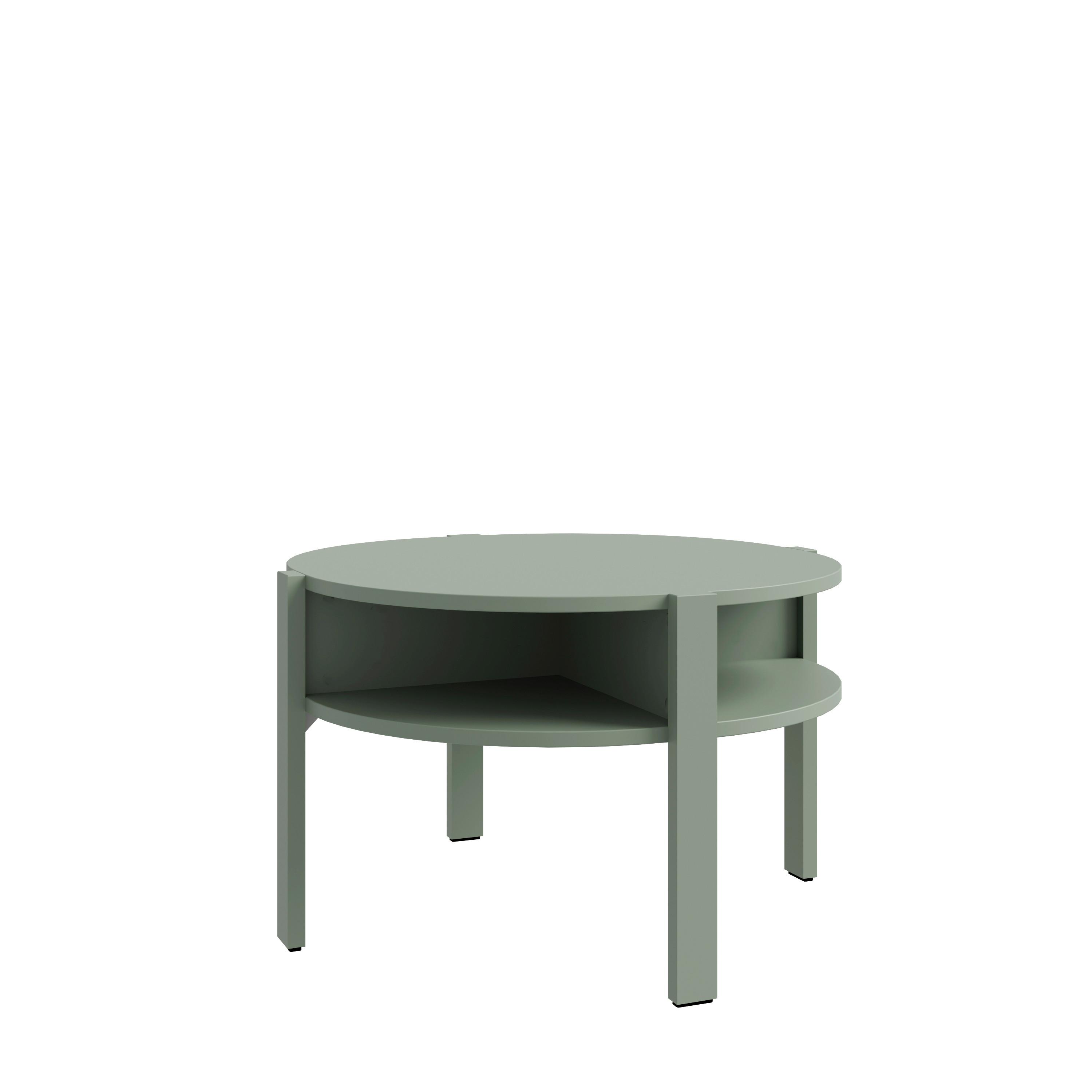 Klubska Miza Tobago, Žajbljevo Zelena - žajbljevo zelena, Design, leseni material (74,4/74,4/45,5cm) - Carryhome