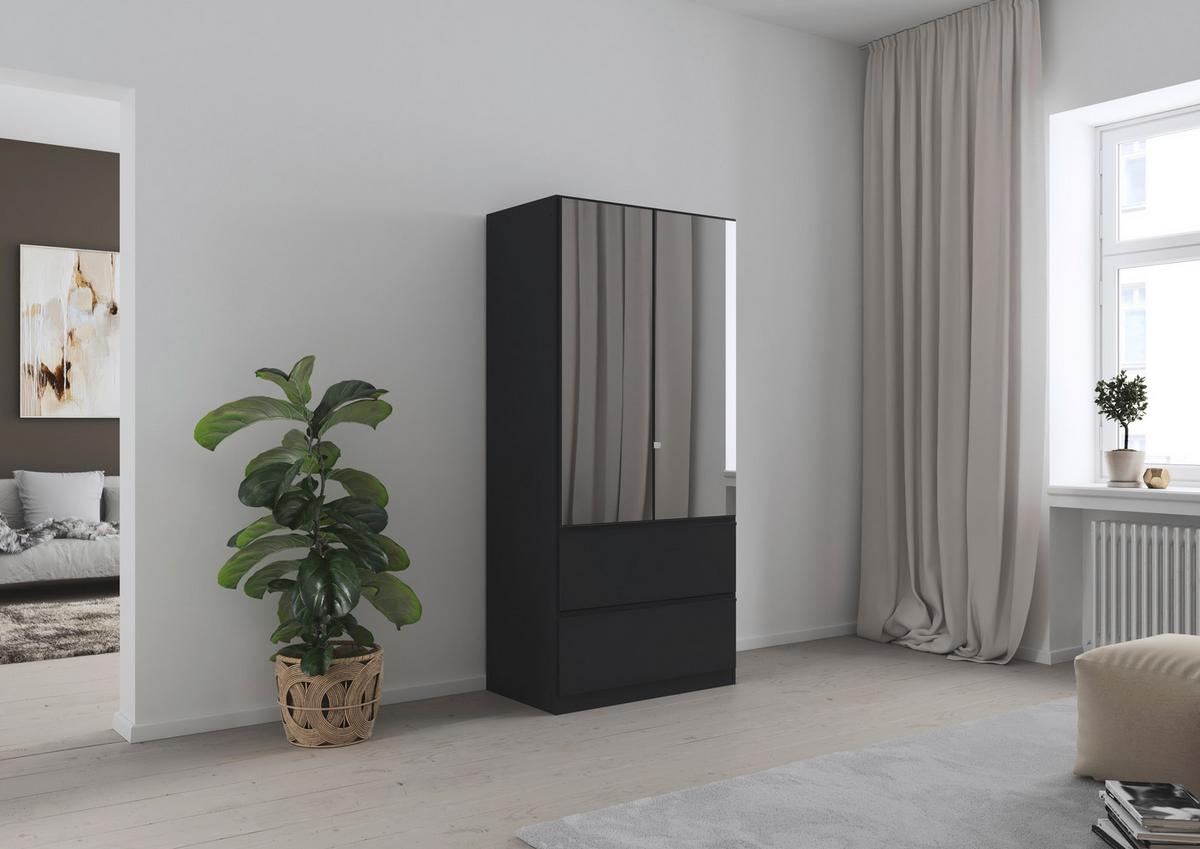 Omara S Klasičnimi Vrati Costa, Siva - siva, Moderno, leseni material (91/197/54cm) - Rauch Möbel