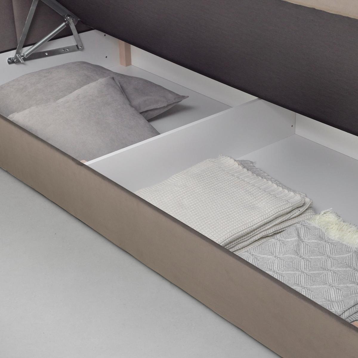 Boxspring Krevet Josie B - bež/crna, Konvencionalno, drvni materijal/drvo (180/200cm) - Based