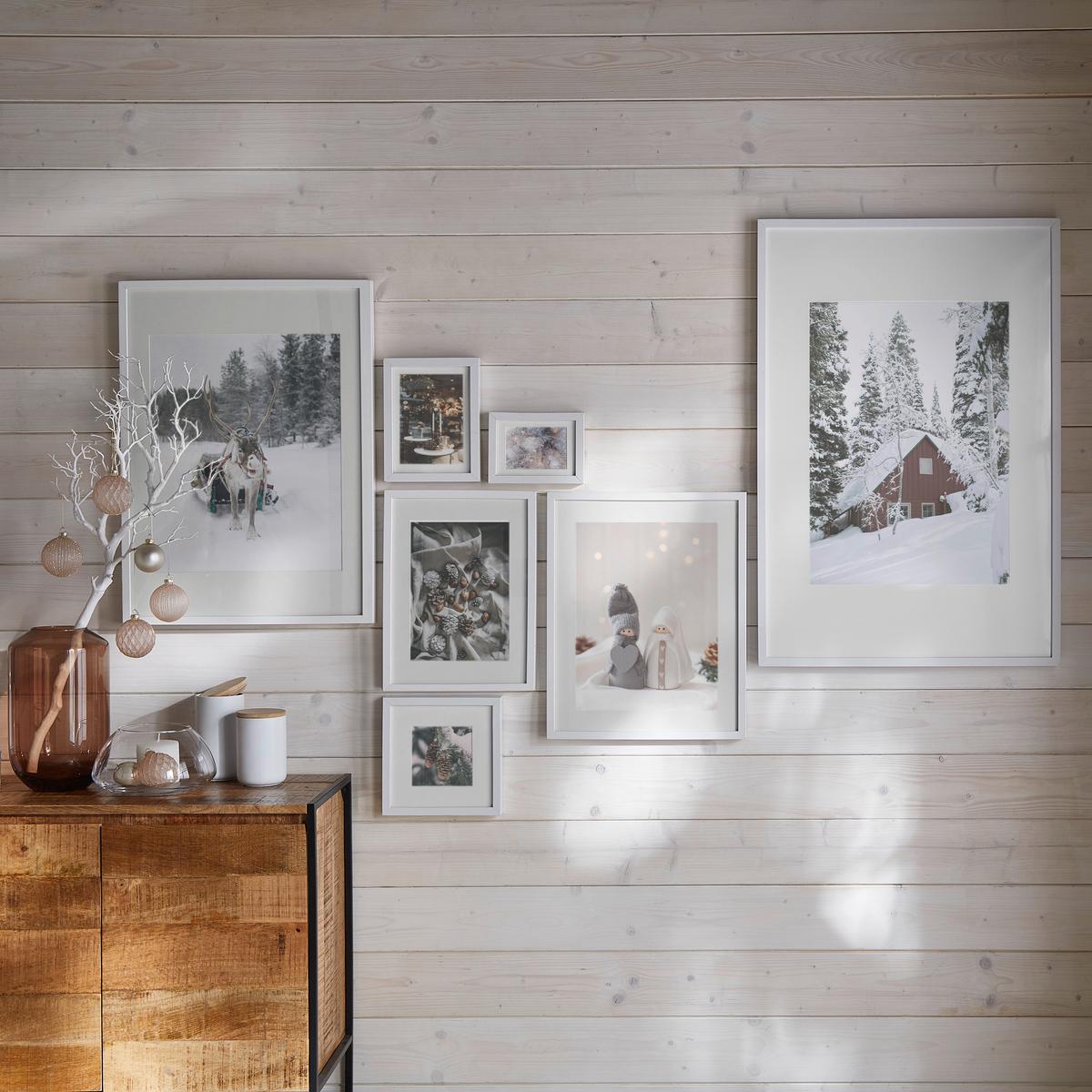 Képkeret Kb. 60x80cm Gitta - fehér, Modern, műanyag/faalapú anyag (60/80cm) - Modern Living