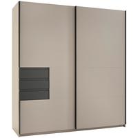 DULAP USI CULISANTE OSNABRÜCK - sahara/grafit, Trend, material pe bază de lemn (180/198/65cm)