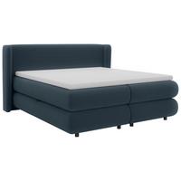 Boxspring Krevet Elodie - plava/crna, Konvencionalno, tekstil/plastika (180/200cm) - Premium Living