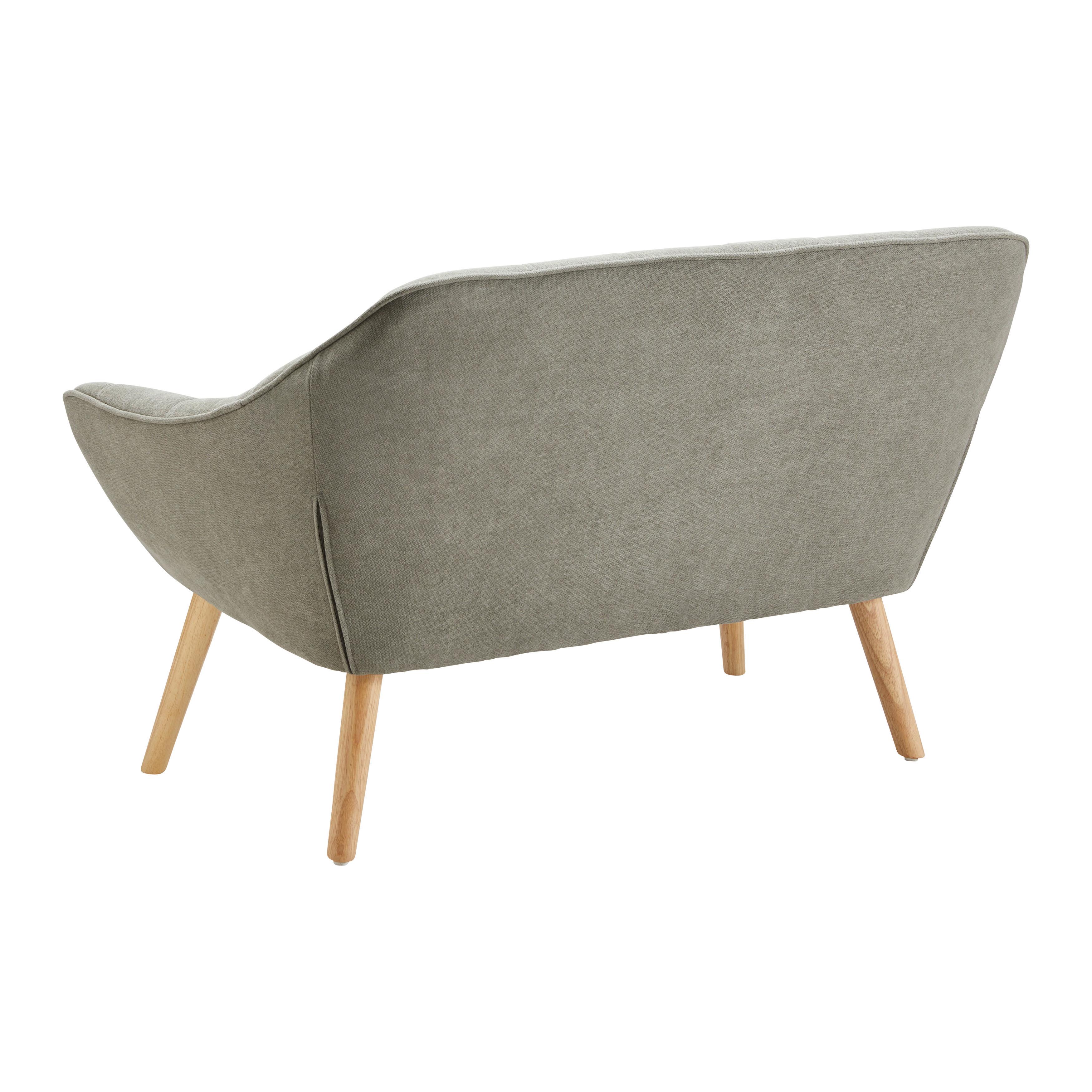 2-SITS SOFFA MONIQUE - grå, Modern, trä/textil (127/76/74,5cm) - Bessagi Home