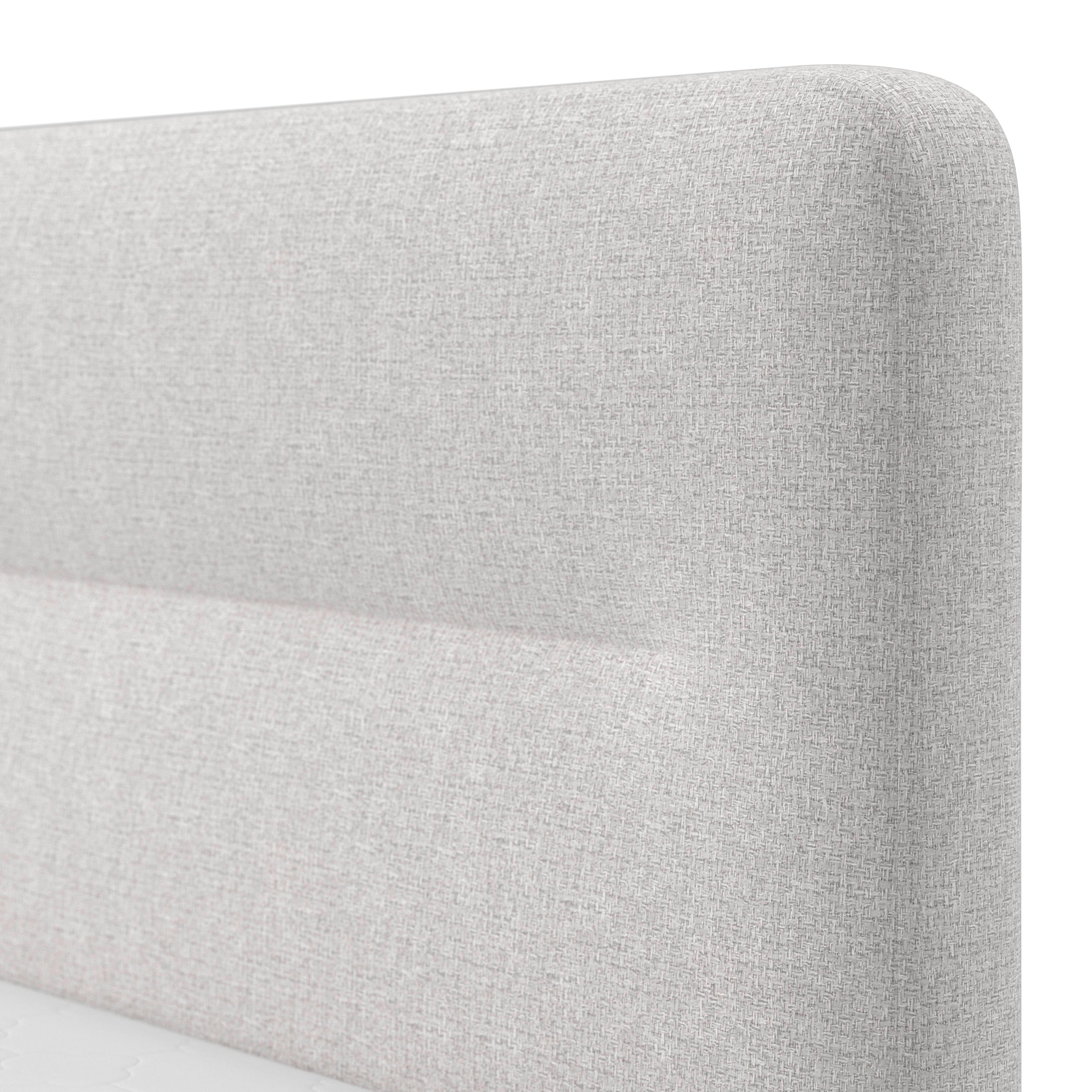 BOXSÄNG MARCO - ljusgrå/svart, Modern, trä/textil (140/200cm) - Bessagi Home