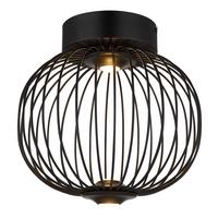 LED-Deckenleuchte Galway Schwarz max. 15 Watt - Schwarz, Basics, Kunststoff/Metall (30/30cm) - Globo