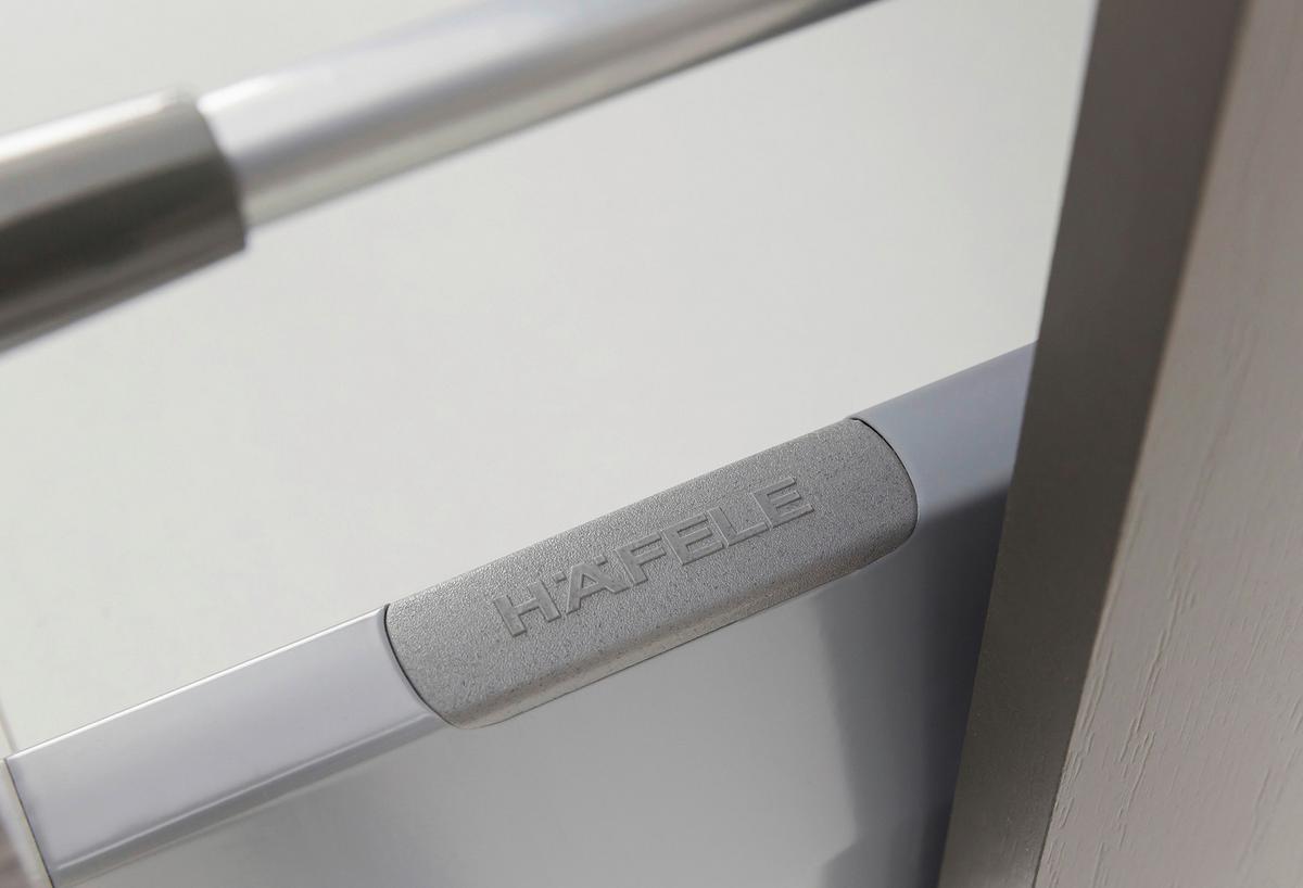 Hochschrank in Grau 'Pienza' - Silberfarben/Grau, Basics, Holzwerkstoff/Kunststoff (40/185/35cm) - Held