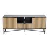 TV-BÄNK MADRID -EXKLUSIV- - svart/naturfärgad, Modern, metall/trämaterial (143/60/40cm) - Mömax