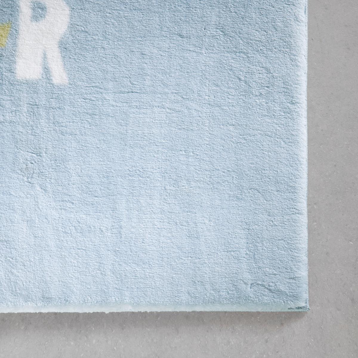 Kinderteppich Monster in Blau ca. 120x170cm - Blau, Textil (120/170cm) - Mömax