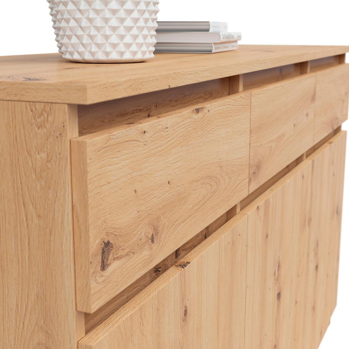 Kommode in Eiche Artisan - Eiche Artisan, KONVENTIONELL, Holzwerkstoff (135/81/42cm) - Mömax