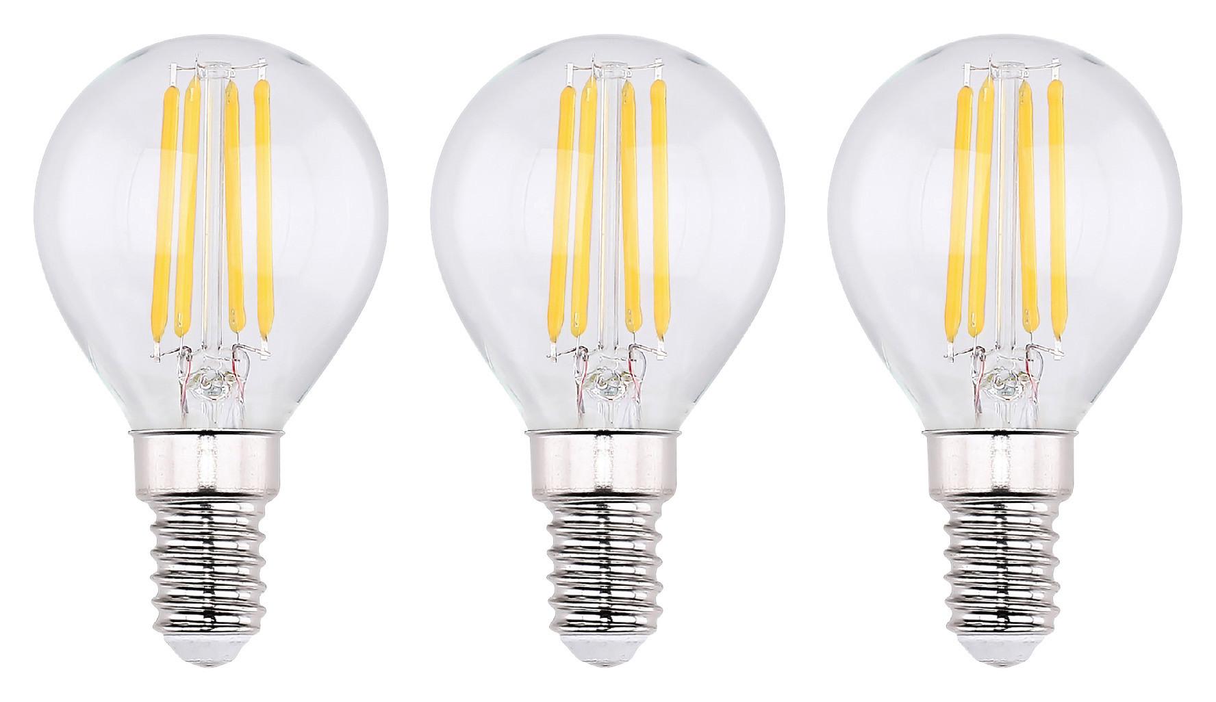 LED-Leuchtmittel 105890-3 max. 4 Watt - Klar, Glas (4,5/7,8cm) - Mömax