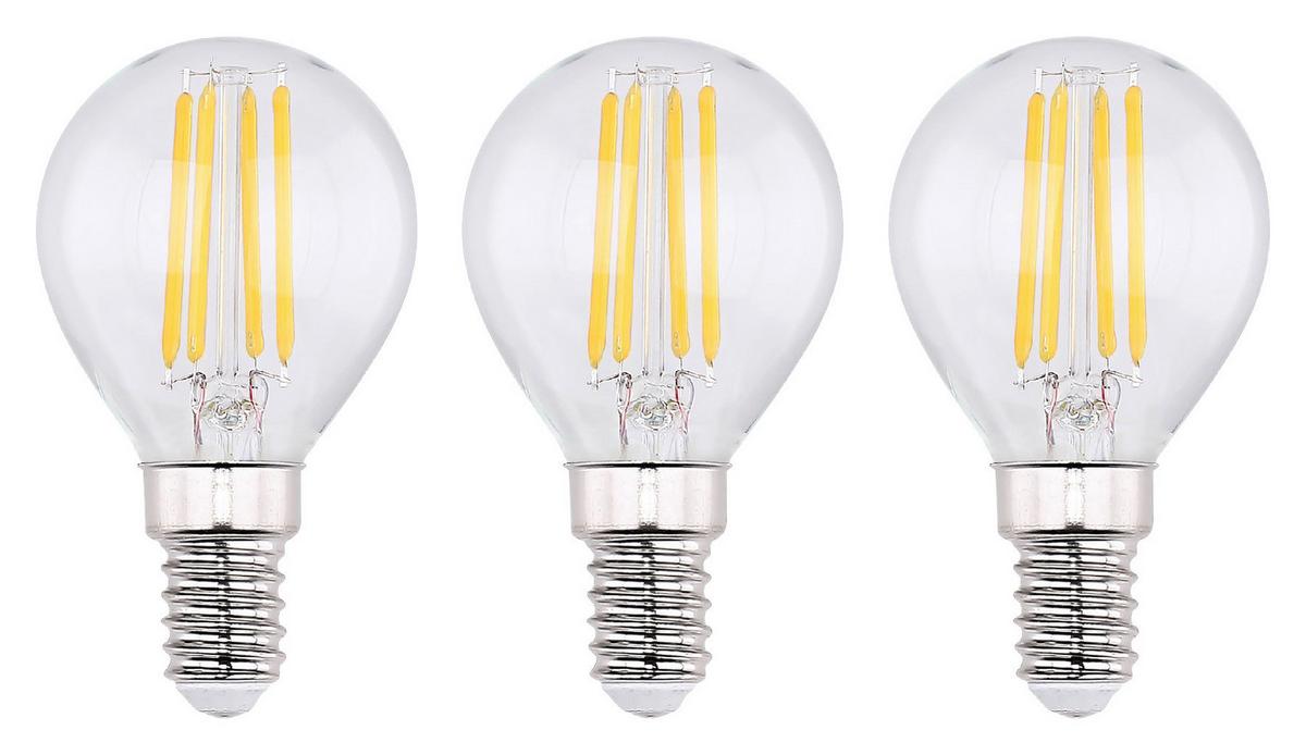 LED-Leuchtmittel 105890-3 max. 4 Watt - Klar, Glas (4,5/7,8cm) - Mömax