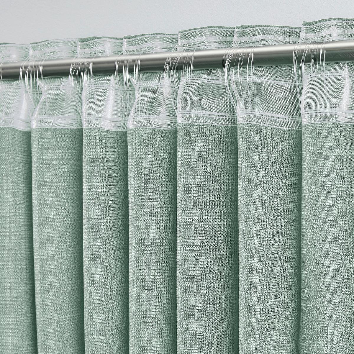 Fertigvorhang Leo Olivgrün Ca. 135x255cm - Olivgrün, Textil (135/255cm) - Premium Living