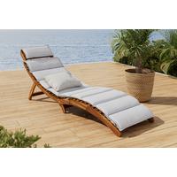 Napozóágy Natalie - bézs, Natur, textil/fa (180/62/54cm) - Mömax