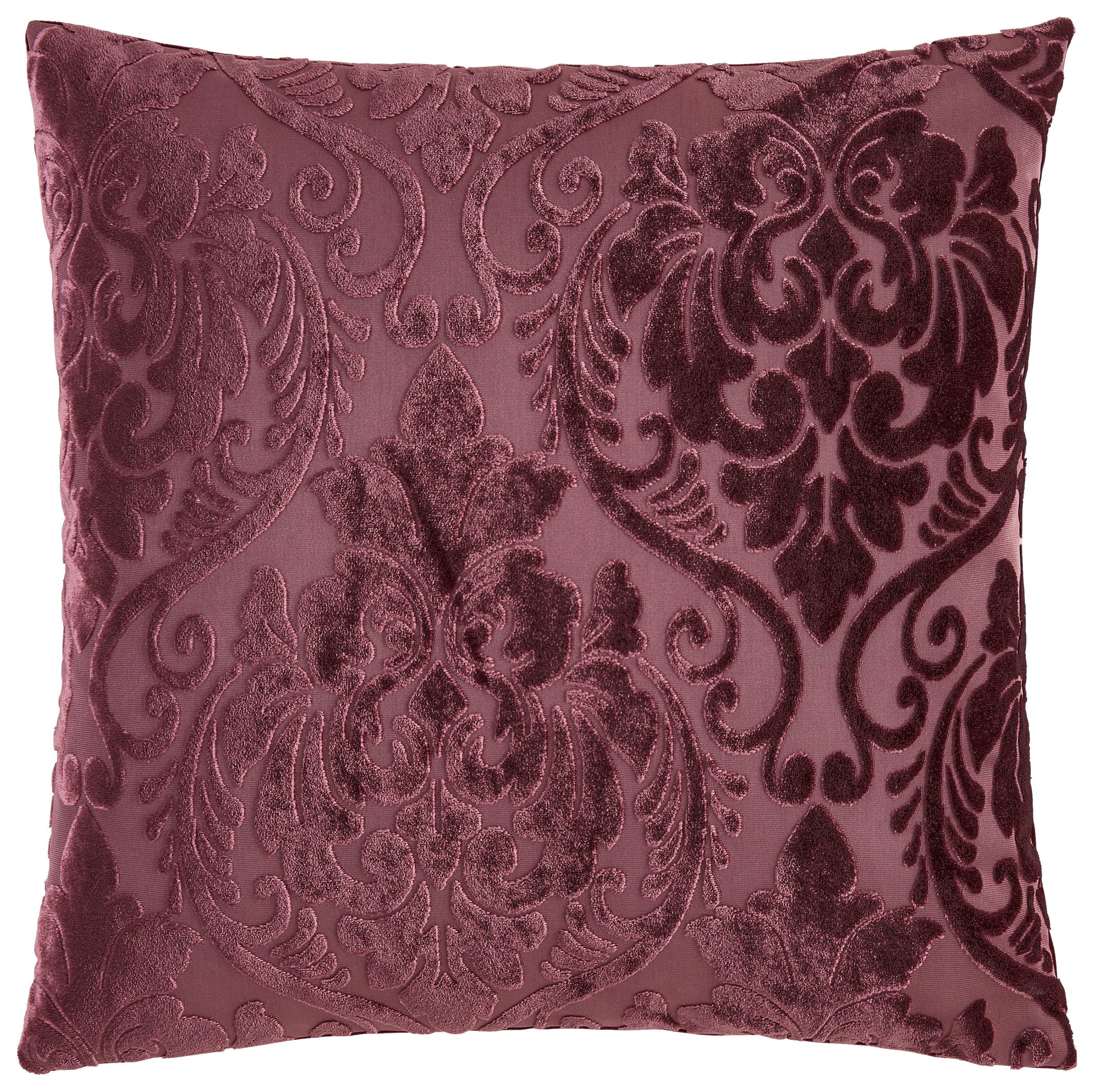 Pernă decorativă Velvet ornament, cca. 45x45cm - fruct de pădure, Romantik / Landhaus, textil (45/45cm) - Modern Living