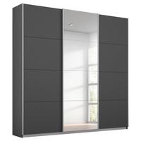 Dulap cu uși culisante MIAMI - gri, Modern, material pe bază de lemn (203/229/62cm)