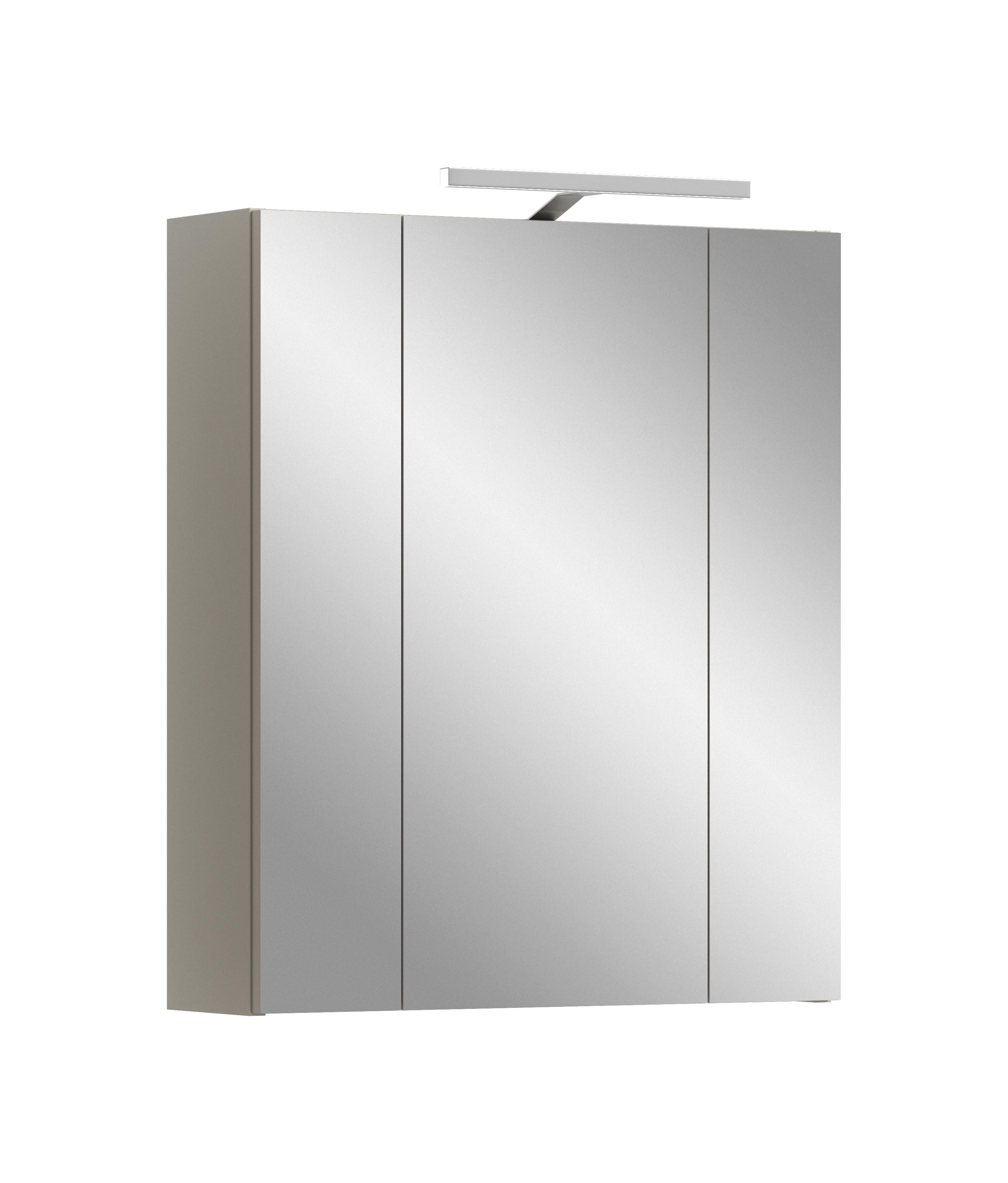 Spiegelschrank Ice Kaschmir - Trend, Glas/Holzwerkstoff (60/70/18cm) - MID.YOU