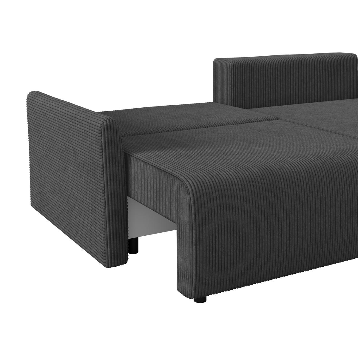 Coltar SONOS - negru/ecru, Modern, textil (228/146cm) - Modern Living