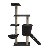 Kratzbaum Cookie Schwarz - Schwarz, KONVENTIONELL, Karton/Holzwerkstoff (50/40/135cm) - Mömax