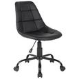 Scaun Rotativ Rudolf - negru, Modern, plastic/metal (52/81-89/53,5cm) Scaun Rotativ Rudolf - negru, Modern, plastic/metal (52/81-89/53,5cm)