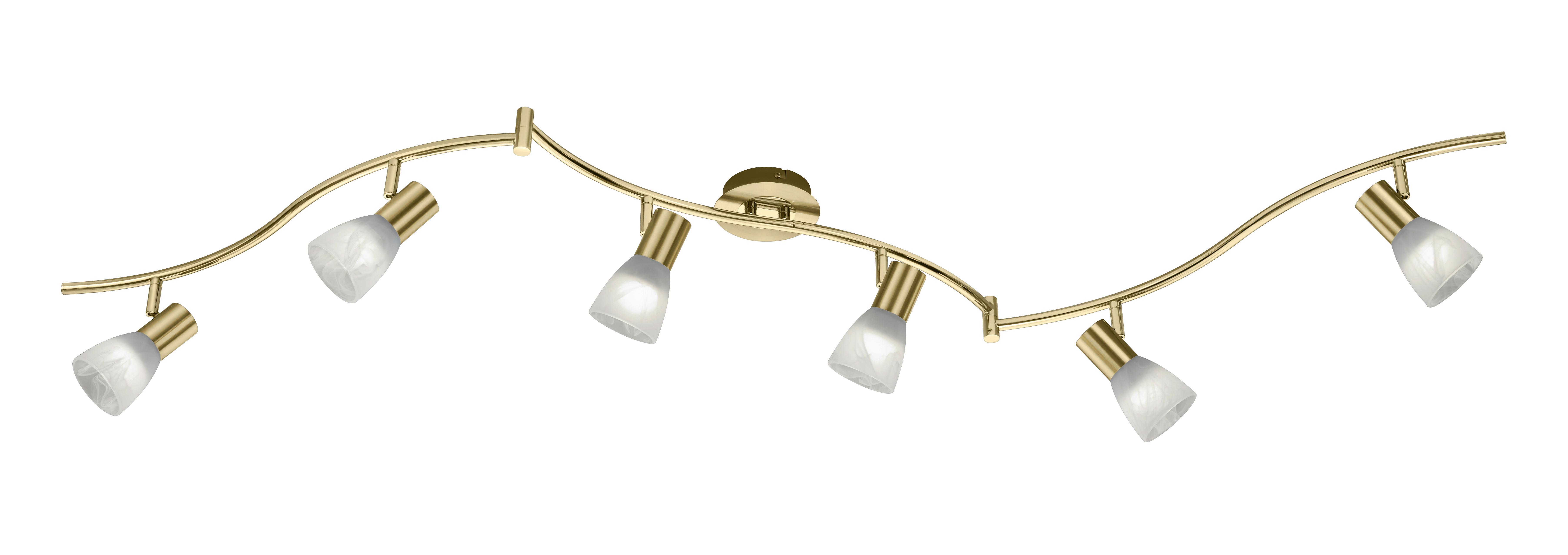 Strahler Levisto Messingfarben max. 4,9 Watt - Messingfarben, LIFESTYLE, Glas/Metall (180cm) - Trio Leuchten